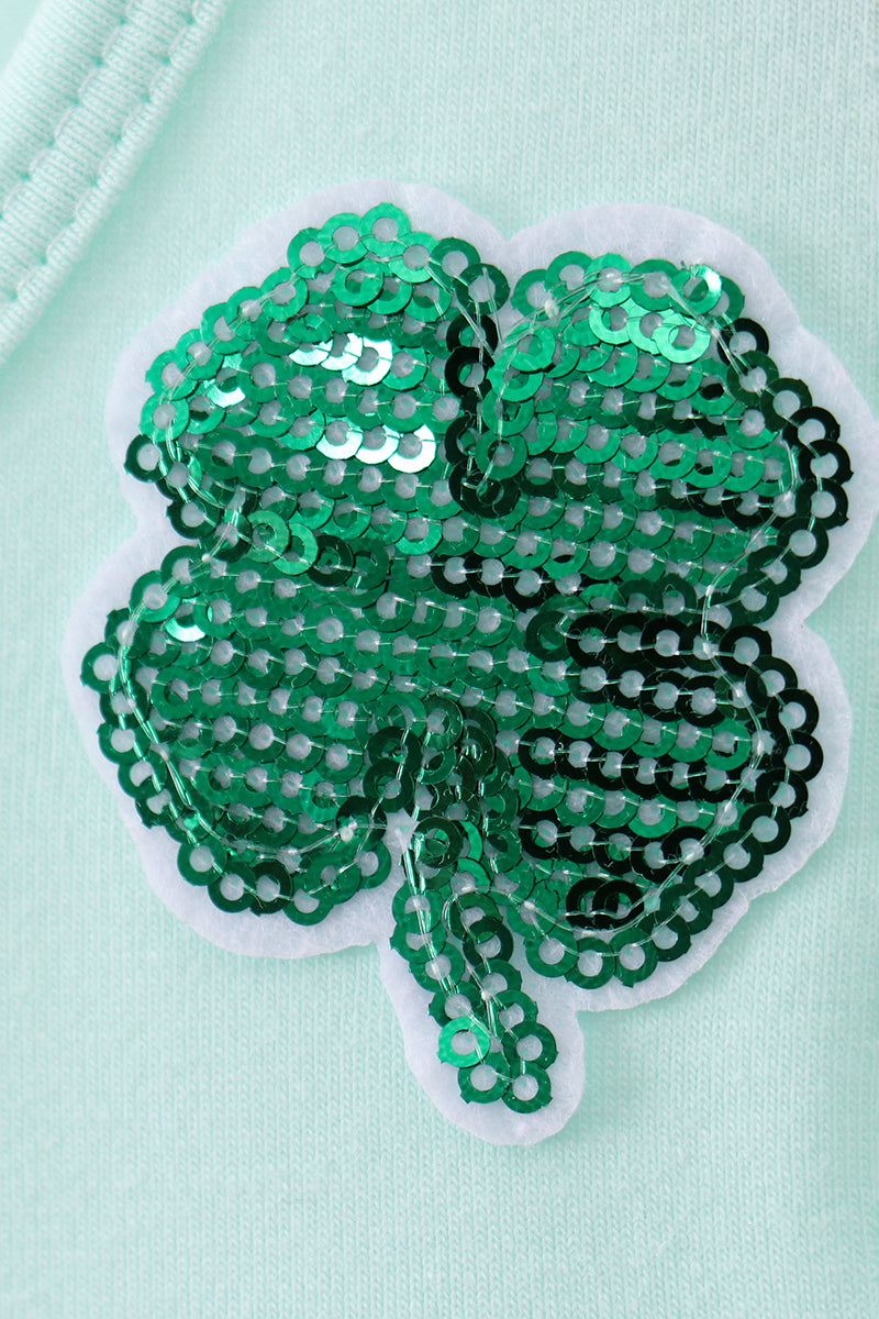 Mint Clover Ruffle Tiered Dress