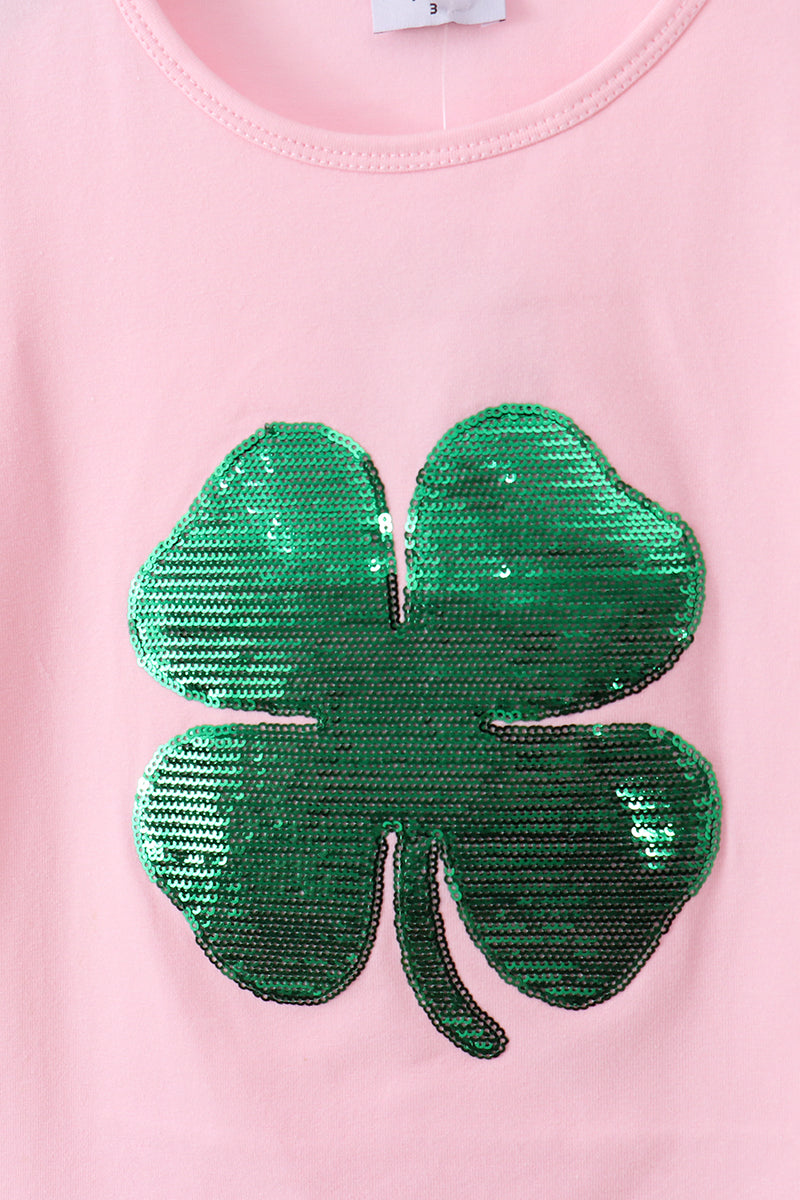 Pink Clover Pants Set