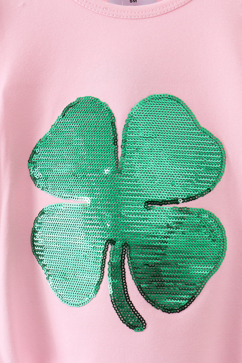 Pink Clover Pants Set