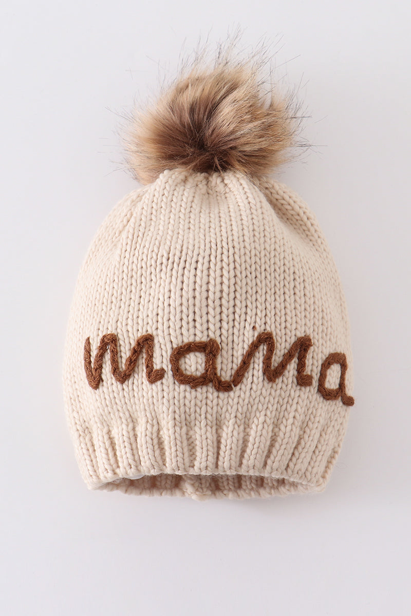 Mama & Mini Pompom Beanie Hat