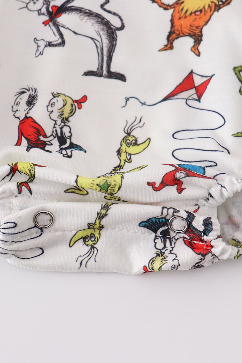 Dr. Seuss embroidery girl bubble