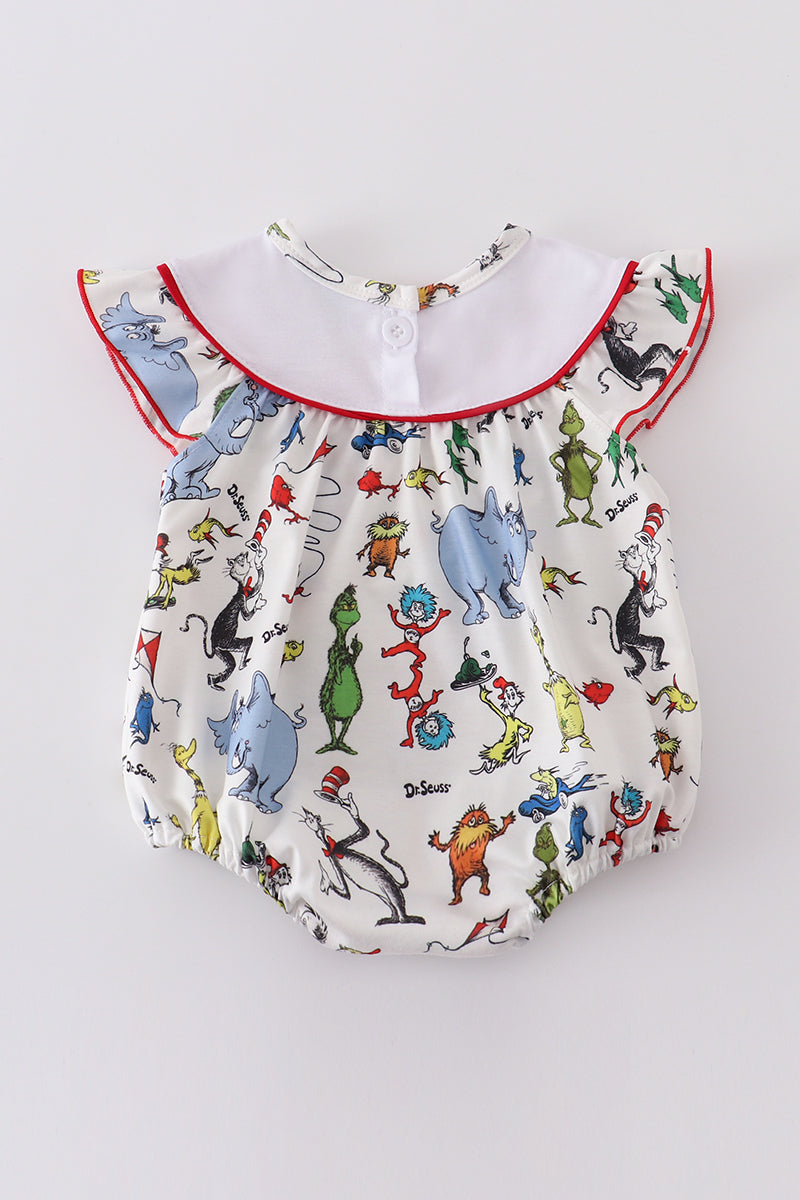 Dr. Seuss embroidery girl bubble