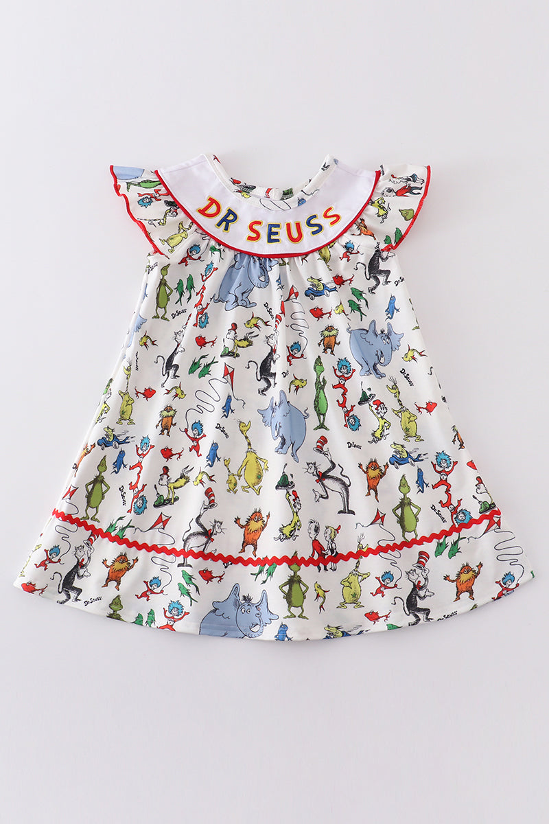 Dr. Seuss embroidery dress