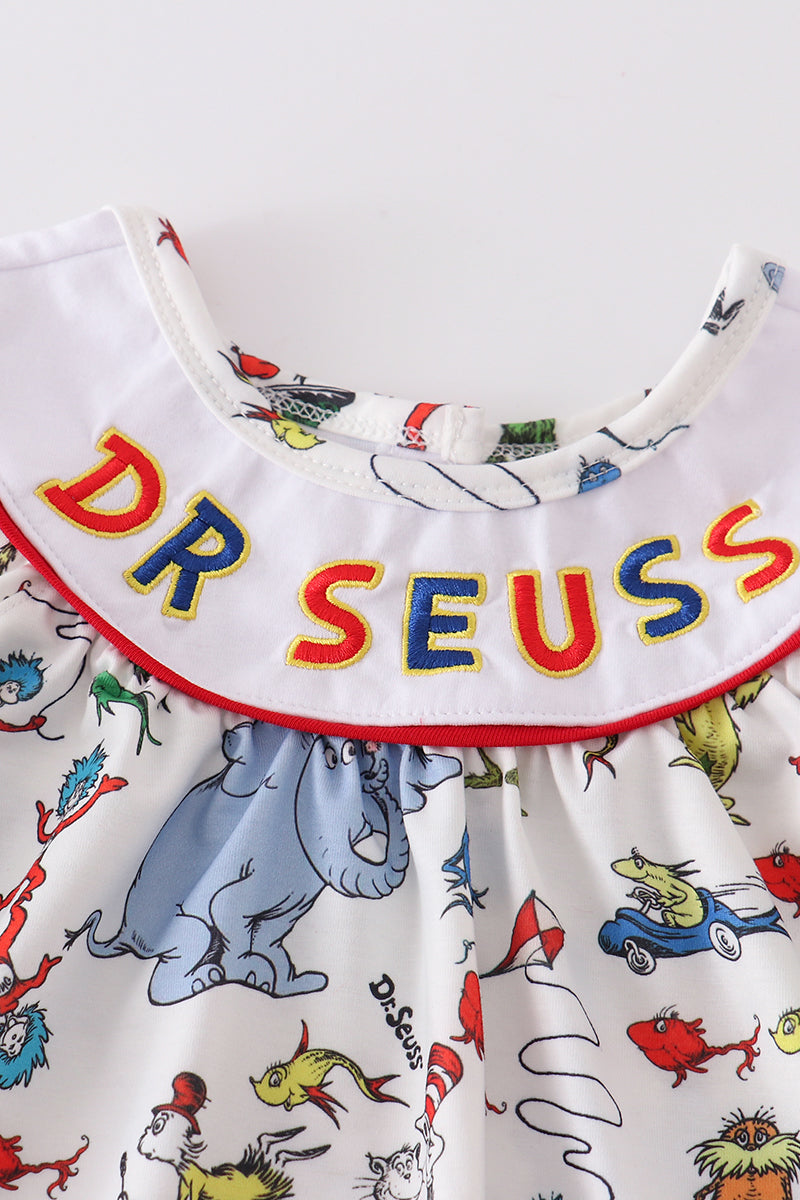 Dr. Seuss embroidery dress