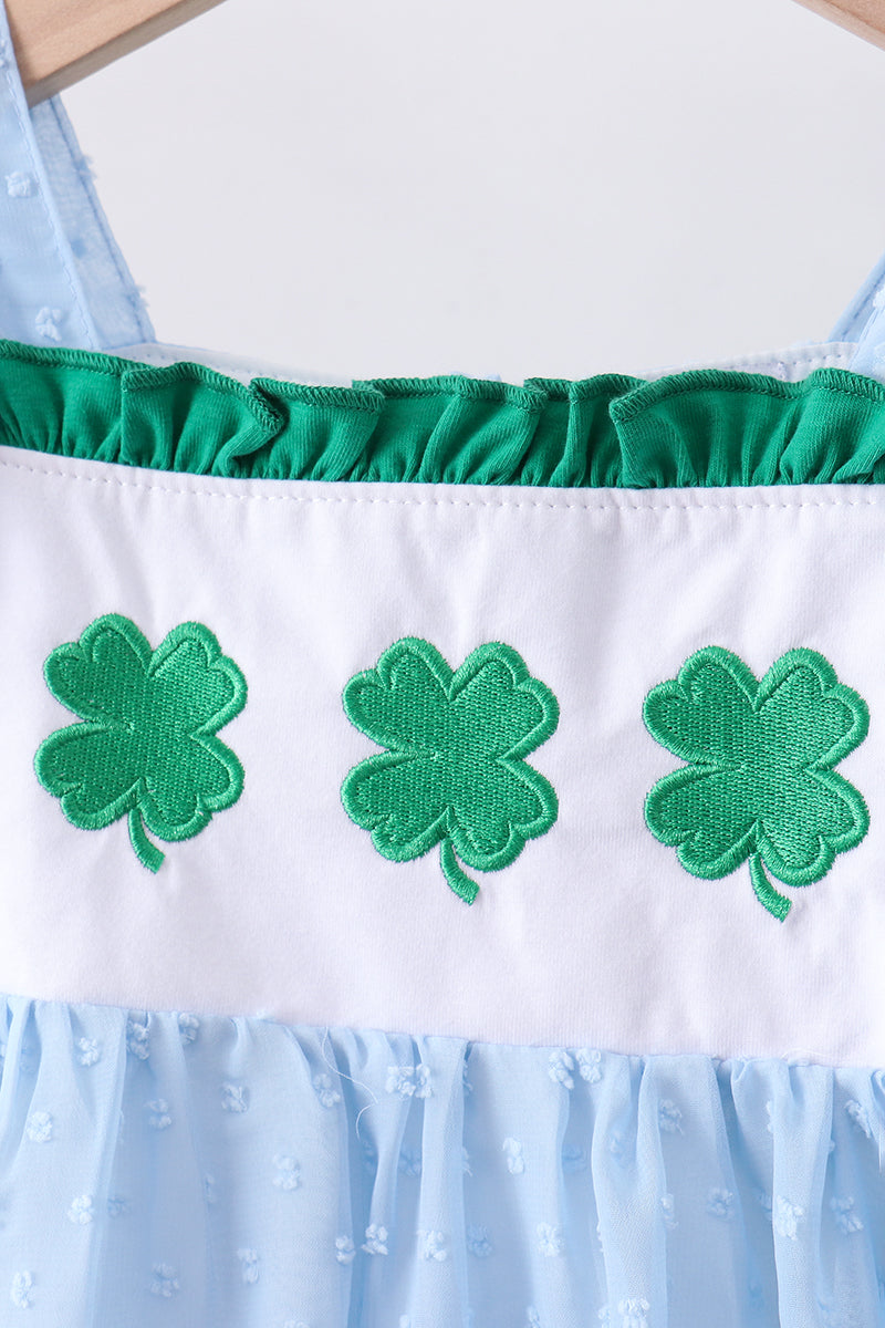 Blue Clover Swiss Dot Shorts Set