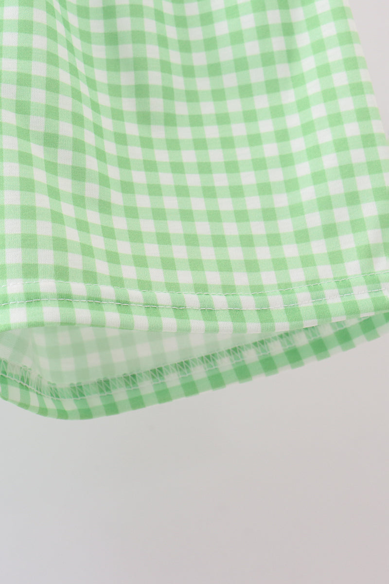 Blue Clover Embroidery Shorts Set