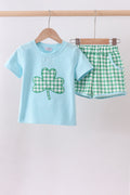 Blue Clover Shorts Set