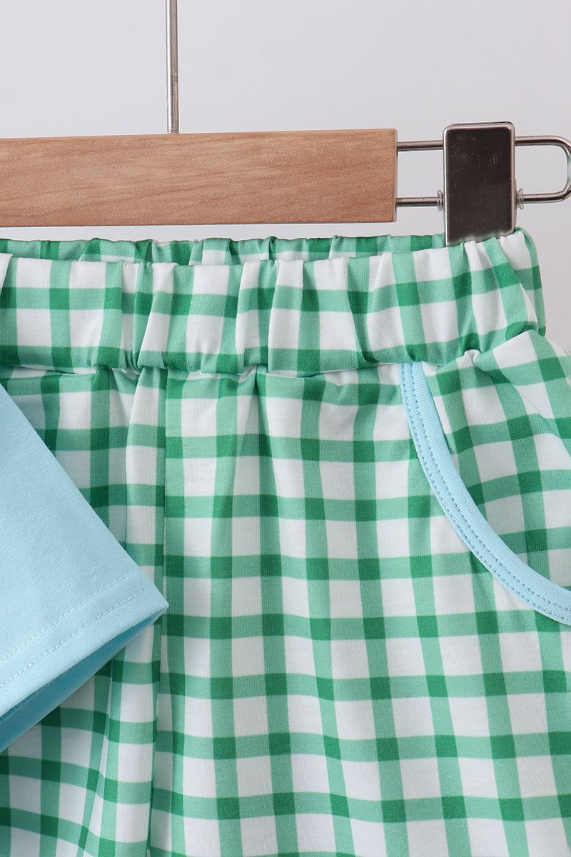 Blue Clover Shorts Set