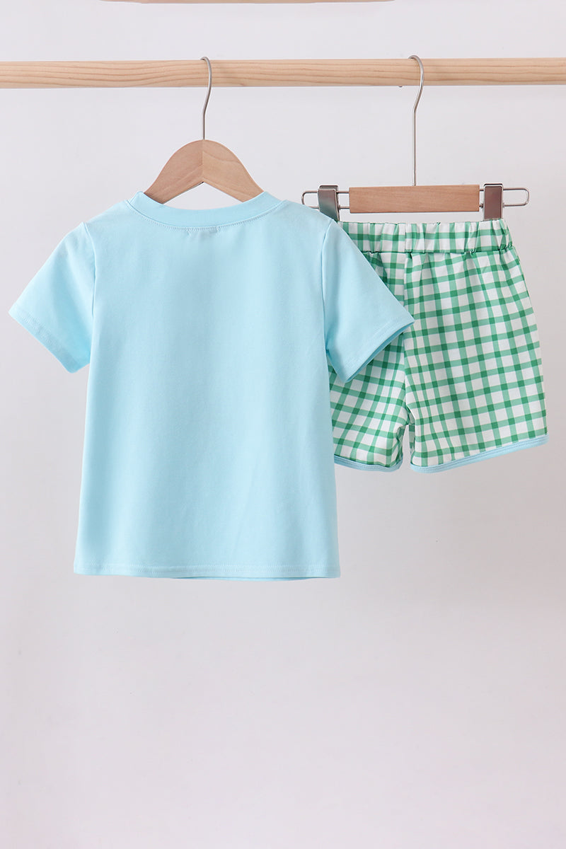 Blue Clover Shorts Set