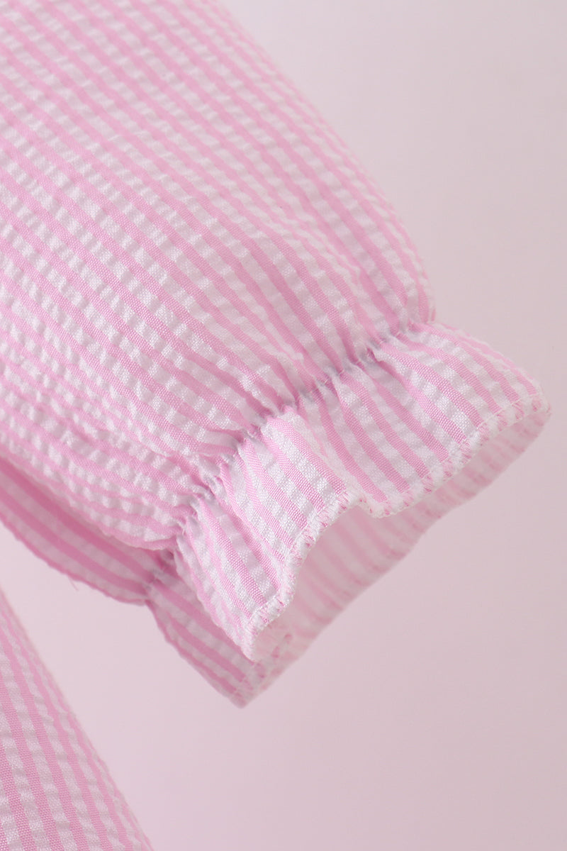 Pink Clover Applique Dress