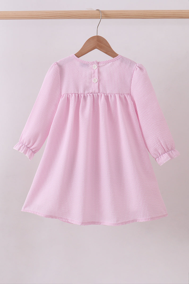 Pink Clover Applique Dress