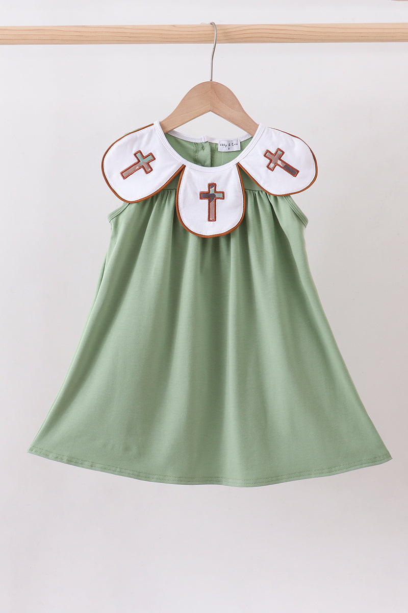 Green camouflage cross dress