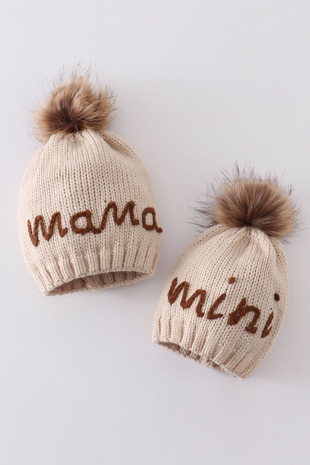 Pompom Beanie Hat - Mama & Mini