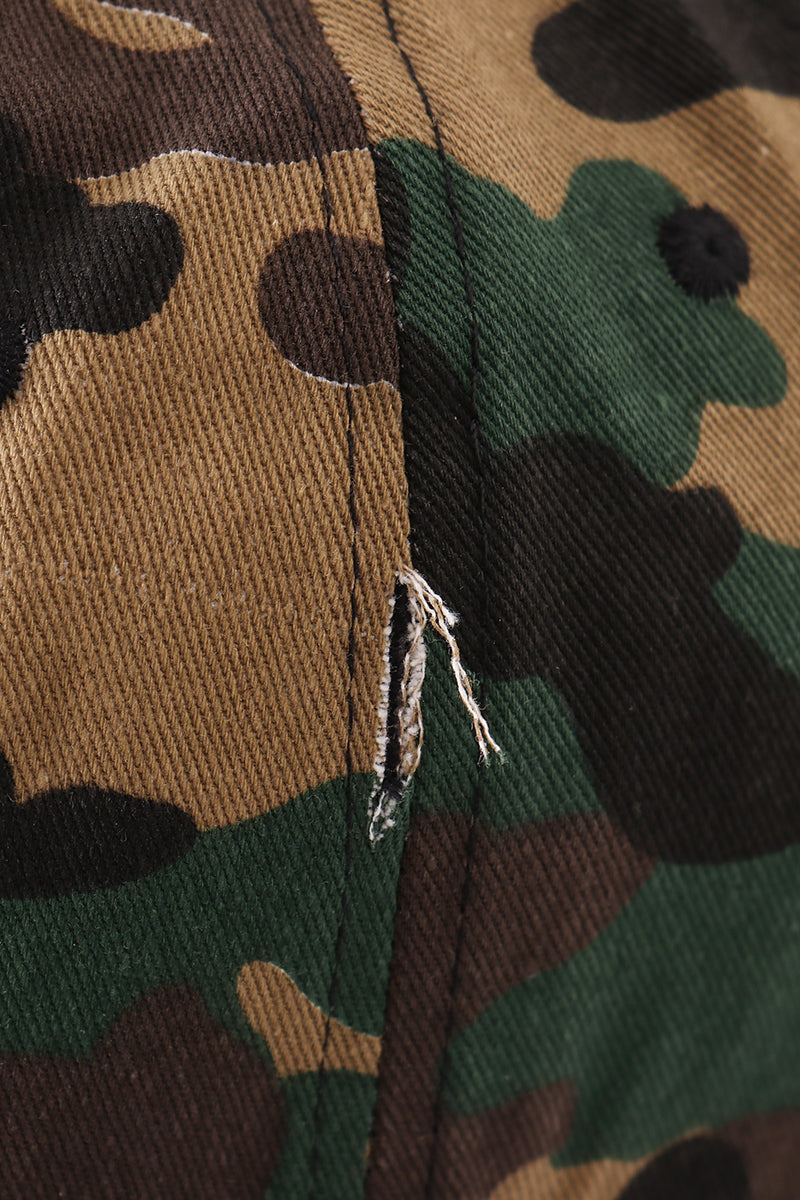 Camouflage flag vintage baseball cap mini + mama or dad