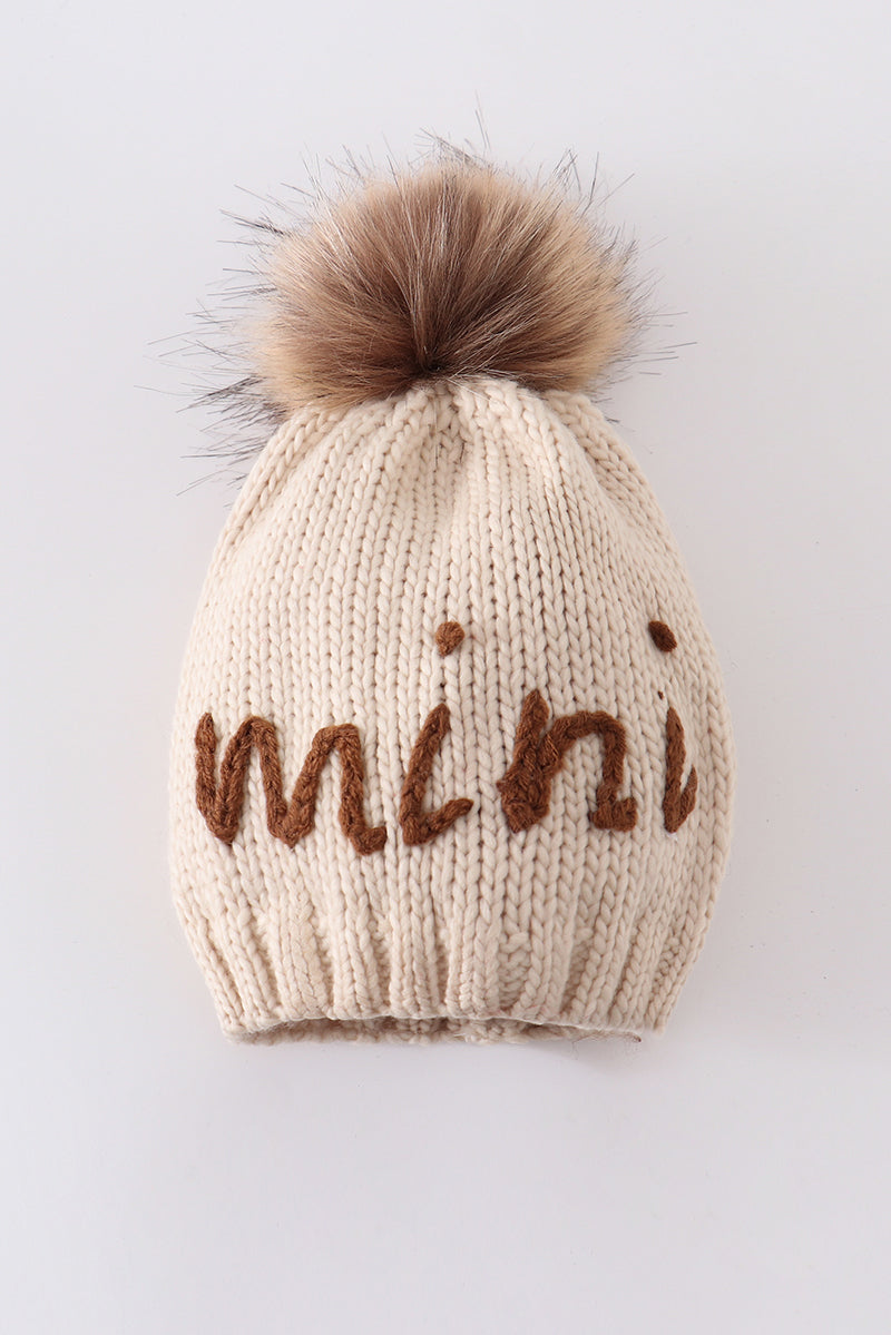 Mama & Mini Pompom Beanie Hat
