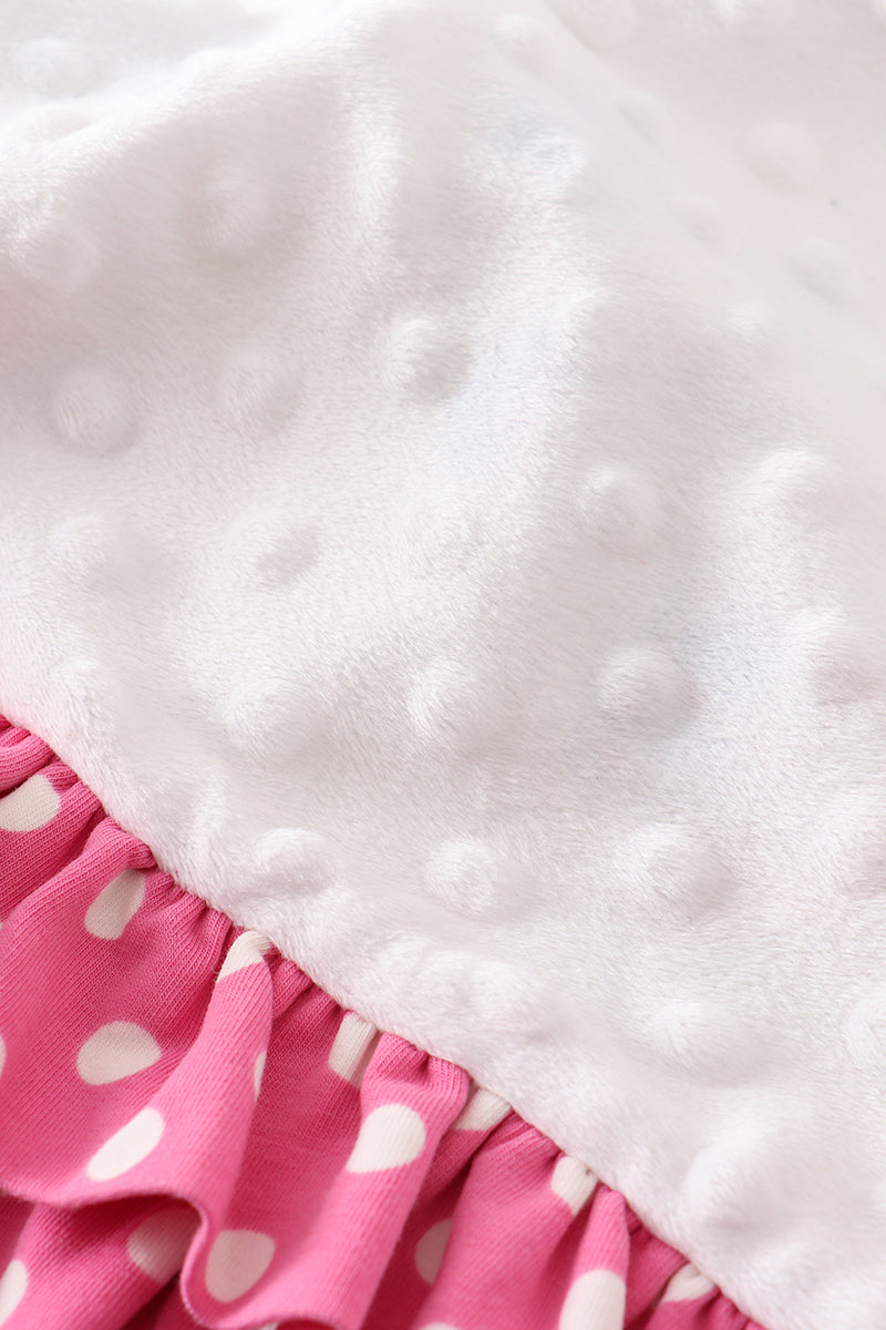 Balcony Print Ruffle Blanket