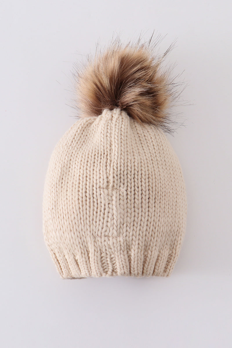Mama & Mini Pompom Beanie Hat