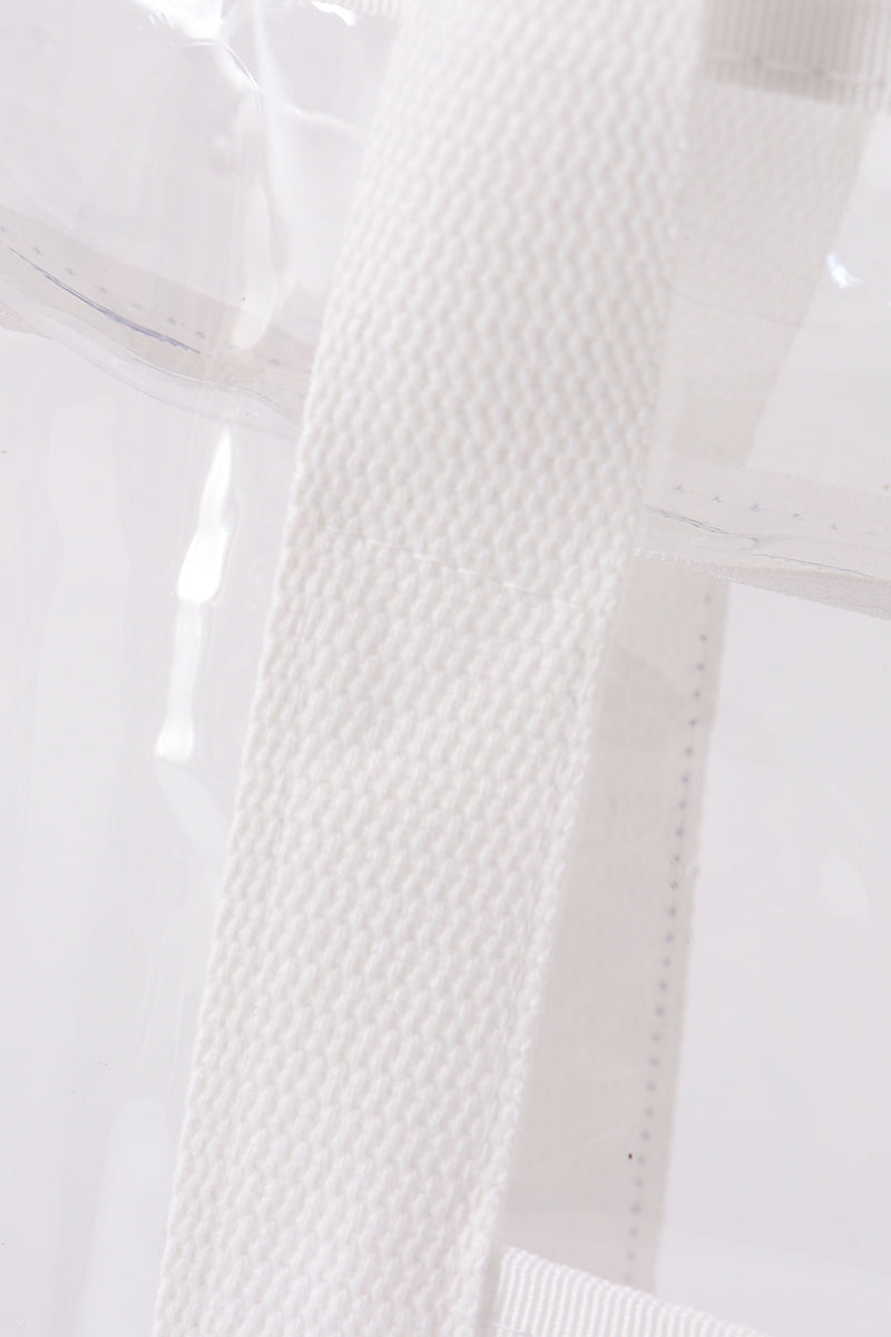 White Clear Waterproof Beach Tote